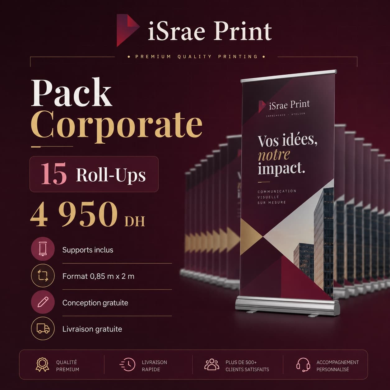 Pack Corporate — 15 Roll-Ups